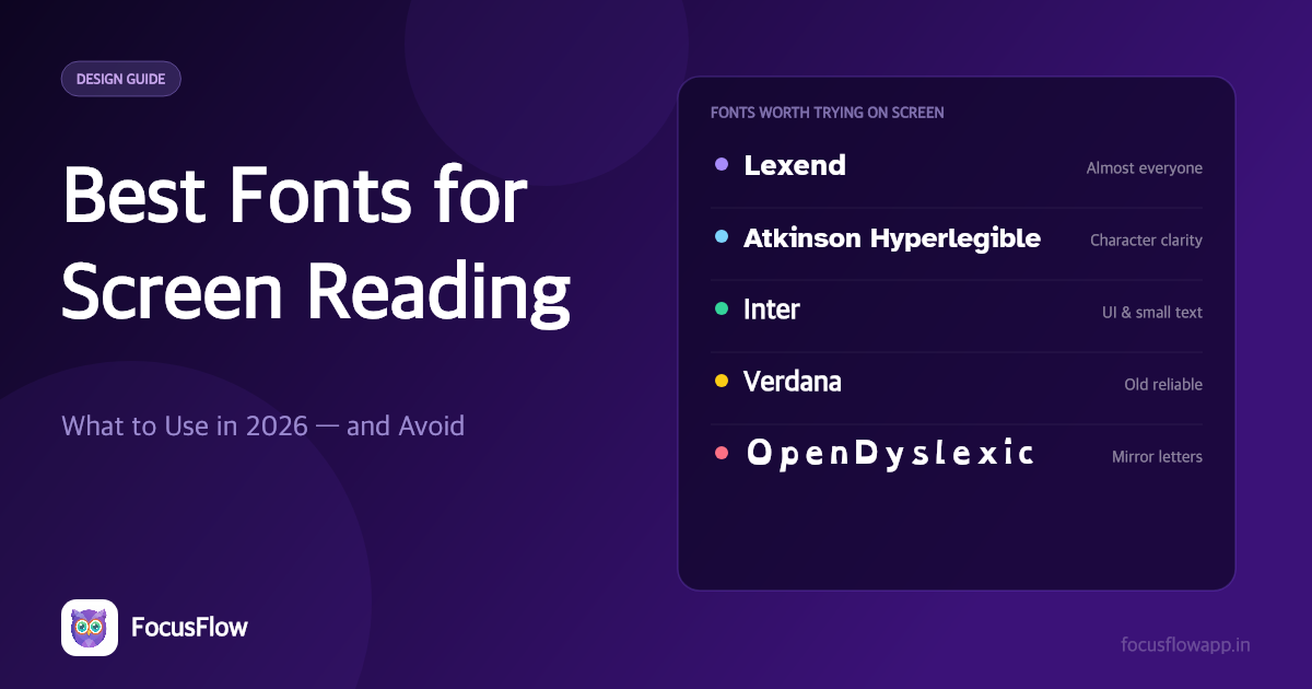 Best Fonts for Reading on Screen in 2026 (and Which to Avoid)