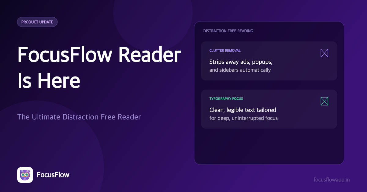 Introducing FocusFlow Reader: The Ultimate Distraction Free Reader