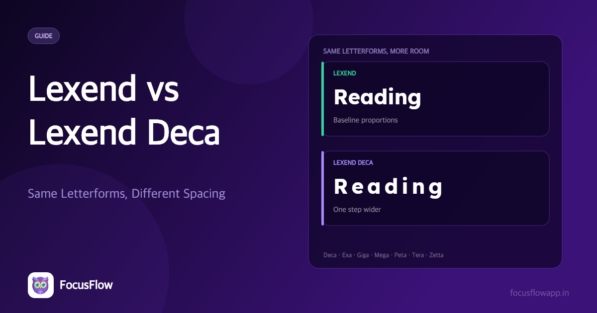 Lexend vs Lexend Deca: Which One Should You Use?