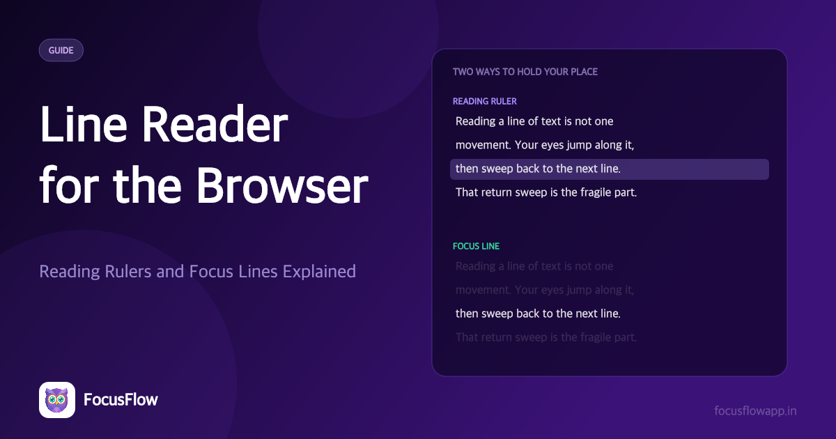 Line Reader for the Browser: Reading Rulers and Focus Lines Explained
