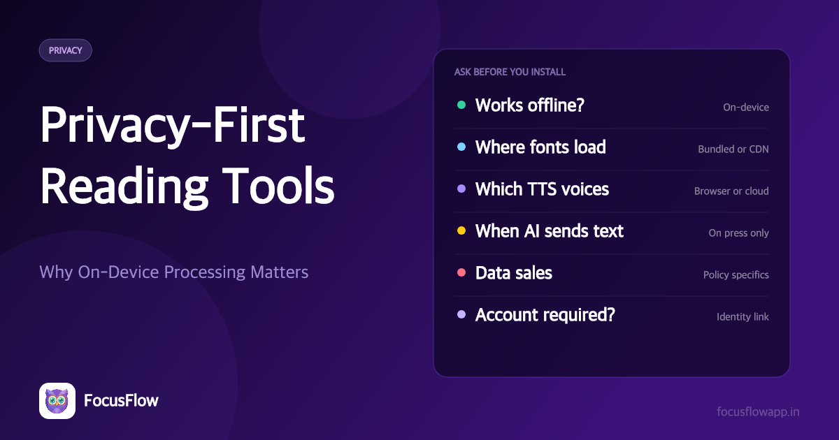 Privacy-First Reading Tools: Why On-Device Processing Matters