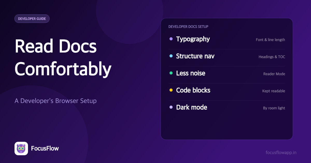 Reading Documentation Comfortably: A Developer's Browser Setup