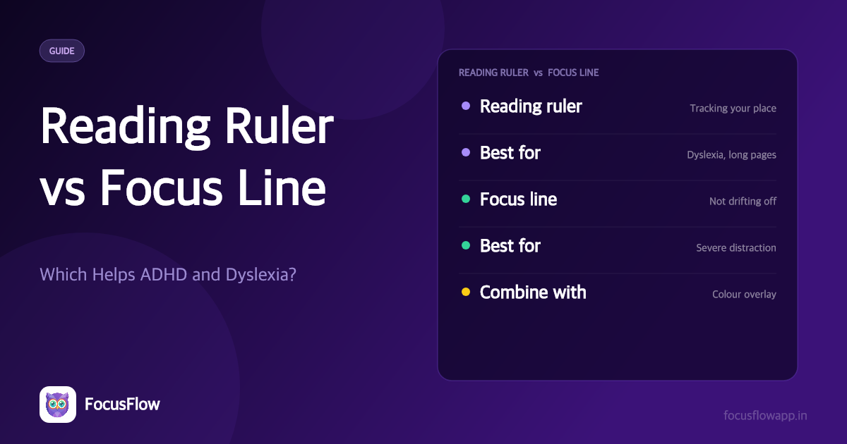 Reading Ruler vs Focus Line: Which Helps ADHD and Dyslexia More?