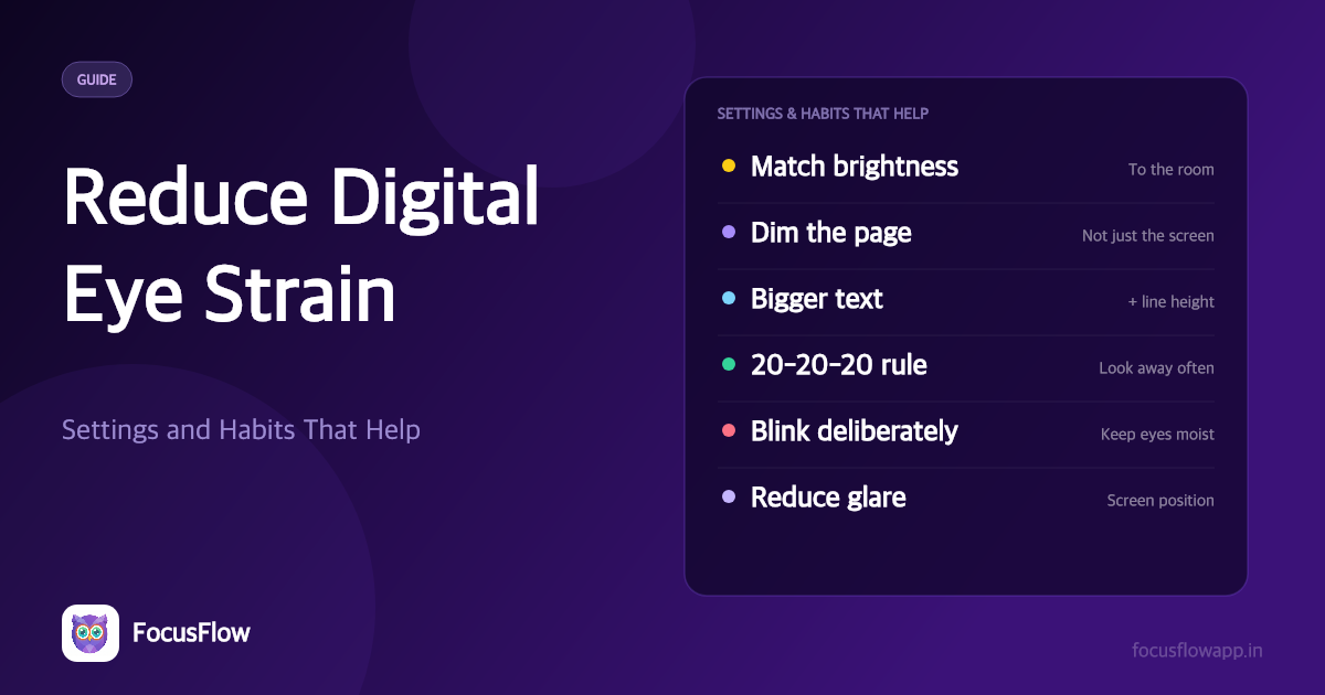 How to Reduce Digital Eye Strain While Reading